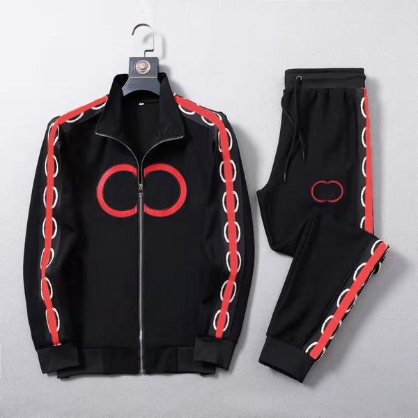 

men's tracksuits designer mens tracksuits fashion red green stripe big letters womens high-quality windbreaker breathable zipper white, Gray