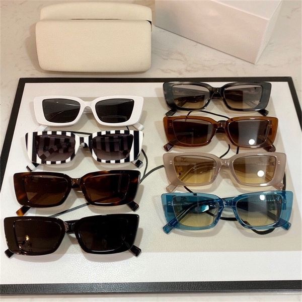 

sunglasses small frame women's fashion star net red ins same cat's eye ve4382 6pjl, White;black