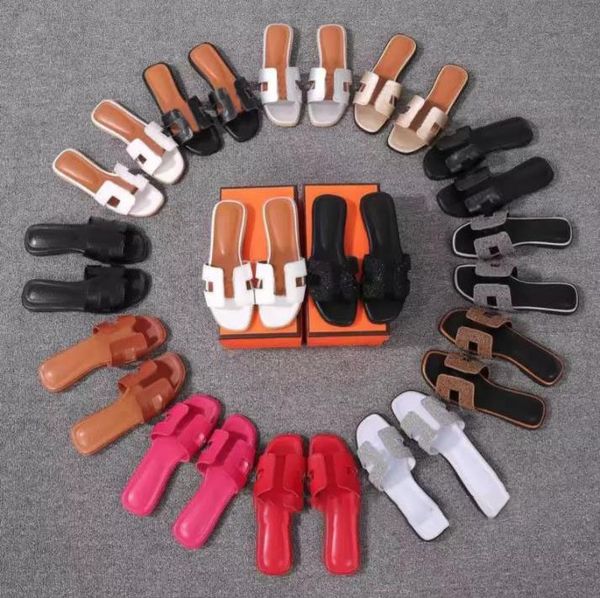 

designer beach slippers classic flat heel summer lazy designer fashion cartoon big head flops leather lady slides women shoes l bath ladies, Black