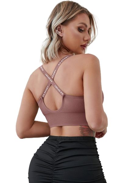 

high support letter graphic zip front sports bra q4yx#, Gray