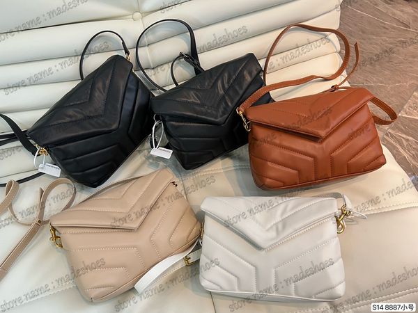 

loulou puffer small beige monograms quilted soft leather shoulder bag golden-toned v-shape chain link crossbody luxury envelope handle bag t