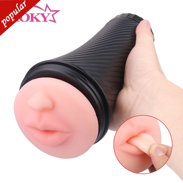 

realistic mouth male products cup sucking sucking vocal for men, Silver