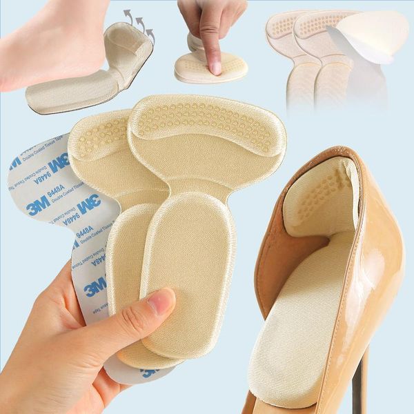Socken Strumpfwaren 2-in-1-Schuhe Einlegesohlen High Heels Schmerzlinderung Fußpflegeeinlagen Kissen Anti-Verschleiß Selbstklebende Ferseneinlage Griffe Schutz Sti