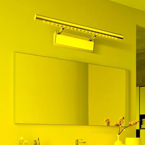 Lampada da parete moderna LED argento luce lunga per camera da letto soggiorno studio sala da pranzo bagno El comodino corridoio specchio decorazione lampada da parete