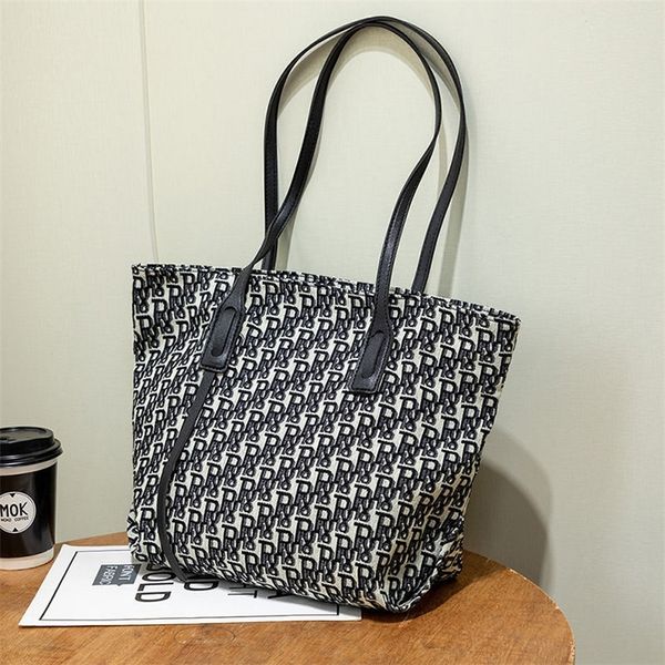 

bag female new large capacity shopping bag simple canvas shoulder portable tote