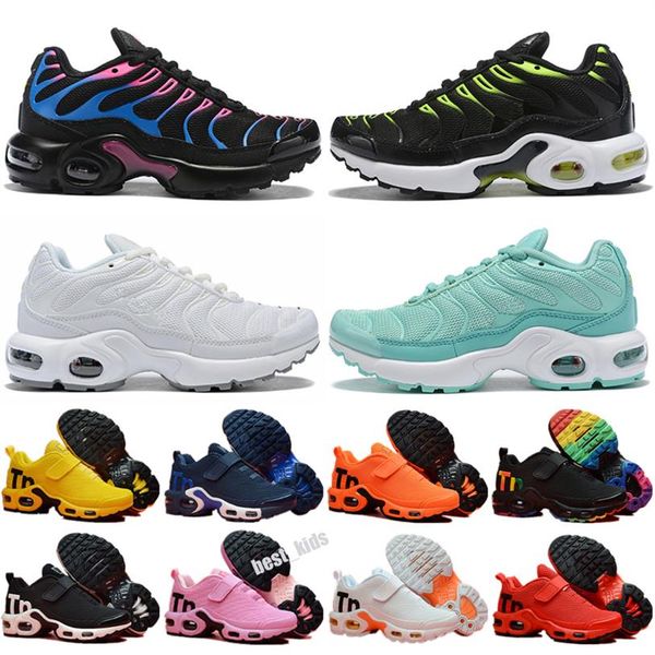 

kids tn plus women running shoes triple black white rainbow hyper blue supernova brushstroke camo men trainers outdoor sports snea3025