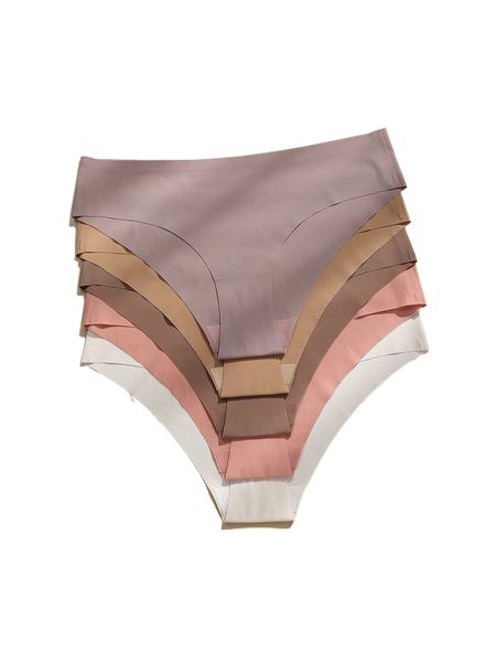 

5pack plain simple panty r3v4#, Black;red