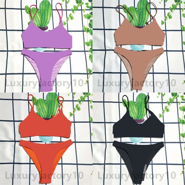

4 colors swimsuit bikini set women two piece swimsuits with cushion swimsuit small print swim