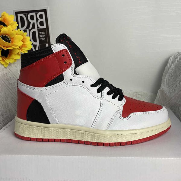 

jumpman 1 mens basketball shoes 1s women high dark mocha chicago obsidian unc white lucky green outdoor sports trainers sneakers 36-47, Black