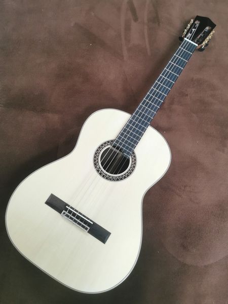 

38 inch white pine solid wood fir black finger classical guitar