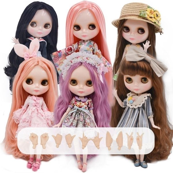 Neo Blyth Doll NBL Shiny Face16 BJD BALL Headted Doll OB24 Doll Blyth For Girl Toys for Kids 220707