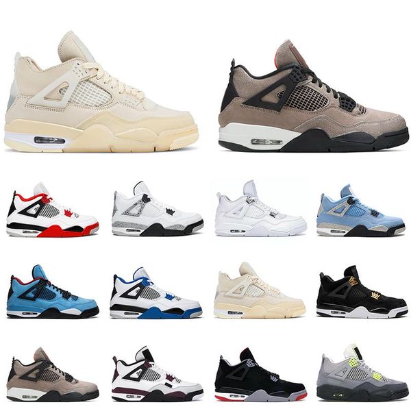 

designer training shoes men basketball 4s university blue taupe haze white cement sail back cat fire red women sneaker outdoor sports sneake