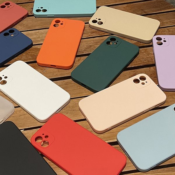 Capas de silicone para Samsung Galaxy A51 A71 4G A42 A52 A72 S21 S22 S22Plus 22Ultra Note 9 10 20 Plus S10 Proteção completa Capa traseira à prova de choque