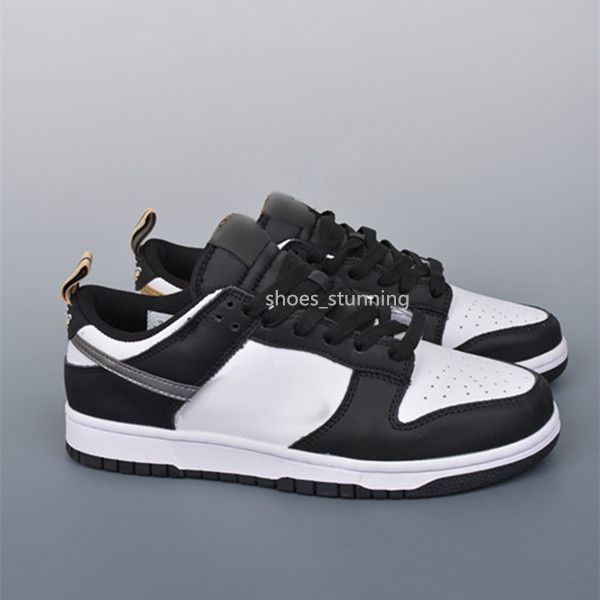 

skateboard shoes dnks low sb black white silver colorway skateboarding leisure shoe outdoor sneakers size 36-47.5