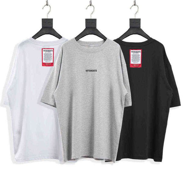 

vetements street designer high vtm vehicles short sleeve os loose casual hip lovers t-shirt men and women fashion001, White;black