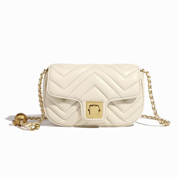 

versatile classic falp small square bag large casual crossbody plain pure color diamond lattice metallic chains business