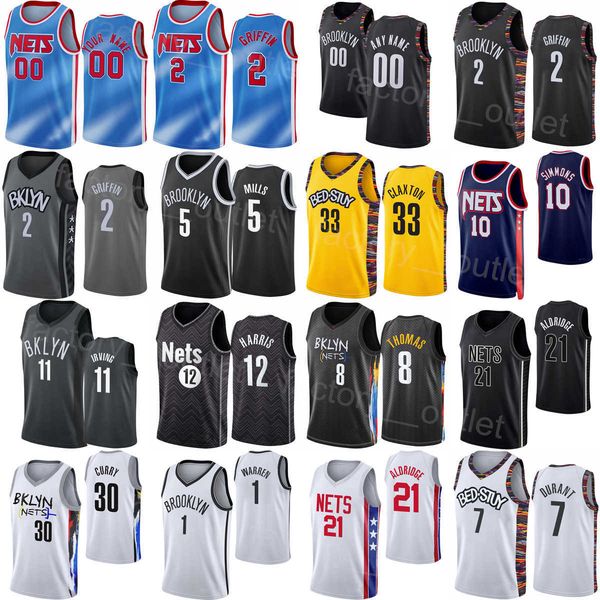 

association basketball printed statement city patty mills jersey 8 lamarcus aldridge 21 kyrie irving 11 kevin durant 7 joe harris 12 blake, Black