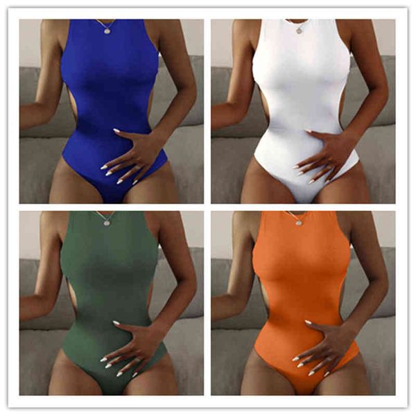

one-piece swimsuit 2022 pit strip fabric women's belly covering thin backl bikini, White;black