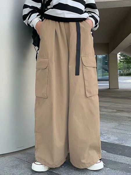 

men flap pocket cargo pants i4lp#, Black