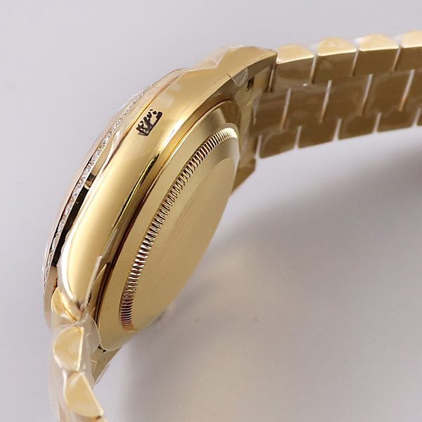 

watch automatic mens mechanical life waterproof business montre luxe, Slivery;golden