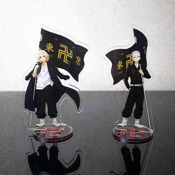 

tokyo revengers anime figures manjiro ken takemichi hinata atsushi character acrylic stand models plate desk decor standing sign aa220318, Silver