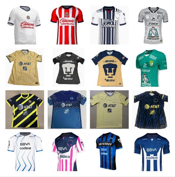 

liga mx 2022 2023 america club monterrey fc soccer jerseys mori j.dos santos d.valdes r.martinez camisas de futebol training football shirt, Black;yellow