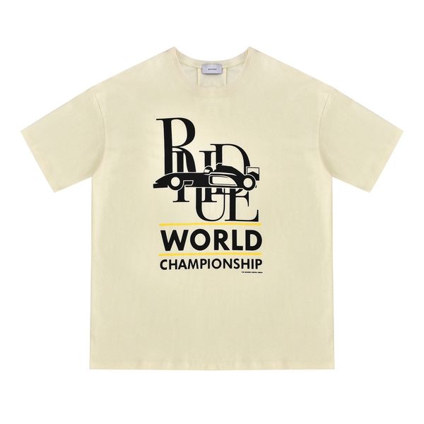 

rhude mens t-shirts fashion luxury designer tshirt letter print t-shirt men women couple short sleeve classic casual, White;black
