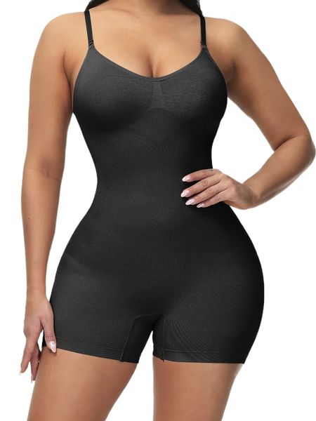

plain shapewear bodysuit d5ng#, Black;red