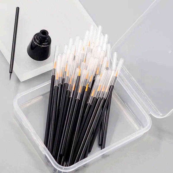 

make up brush makeup disposable eyeliner wand applicator cosmetics maquiagem eye liner professional lip fiber head tool 0311