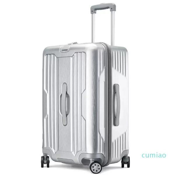 

suitcases 25" 29" thickened big luggage baggage box large capacity hard suitcase bag on wheel, Black;red