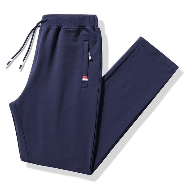 

casual pants men fitness sportswear tracksuit bottoms skinny sweatpants cotton trousers gyms jogger track pants mens joggers 8xl 220705, Black