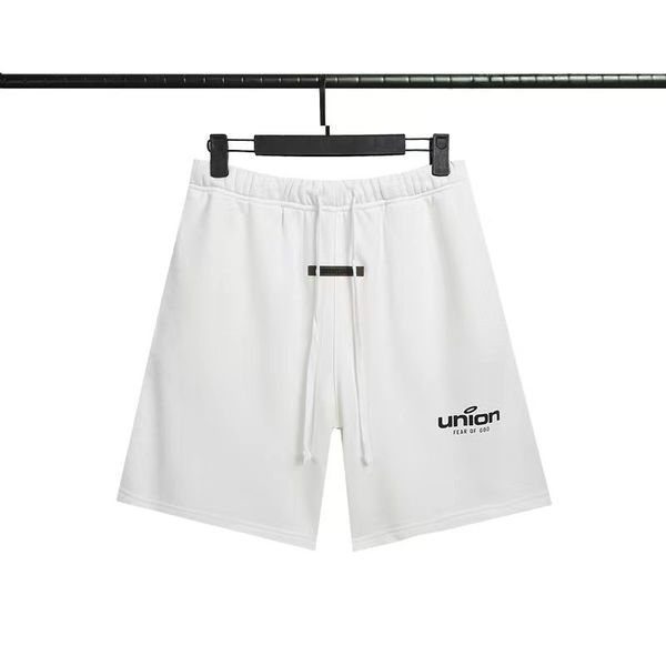 

summer new high street double line casual shorts op76 male korean trend versatile loose 3m reflective hong kong wind handsome printing simpl, White;black