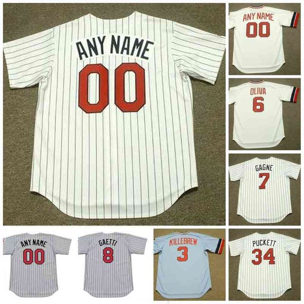 

minnesota custom jim kaat vintage baseball jersey harmon killebrew tony oliva greg gagne joe mauer gary gaetti chuck knoblauch rod carew, Black