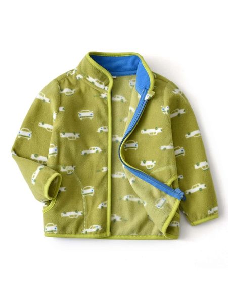 

toddler boys allover car print zip-up jacket she, Blue;gray