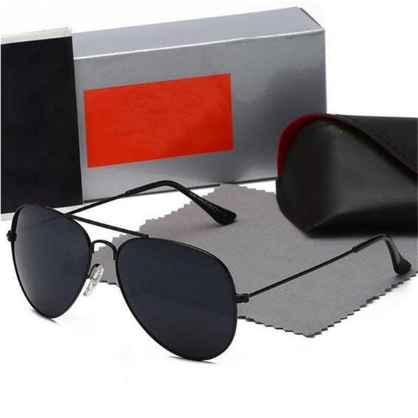 

brand designer sunglass metal hinge sunglasses men glasses women sun glass uv400 lens with cases and box2823, Blue