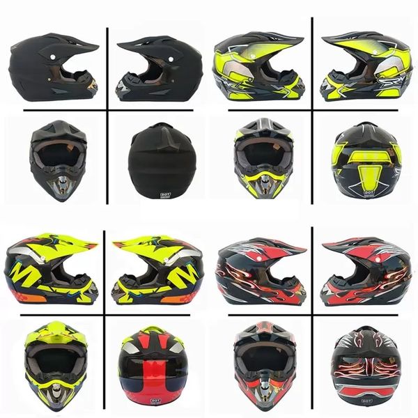 

motocross helmet off road atv cross helmets mtb dh racing motorcycle dirt bike capacete with goggles mask gloves