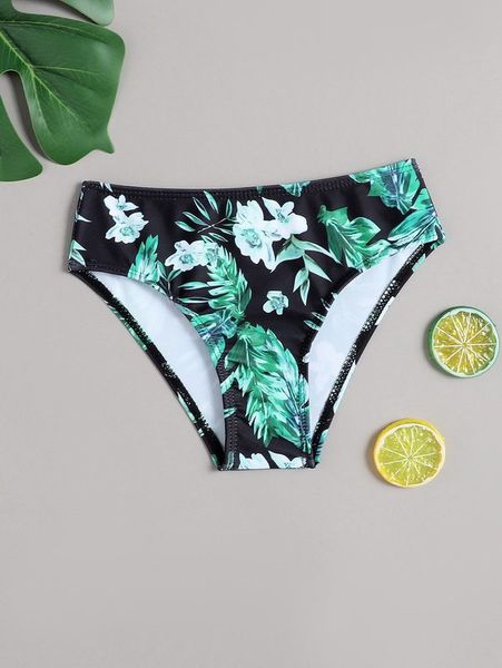 

toddler girls tropical print swim panty she, Blue