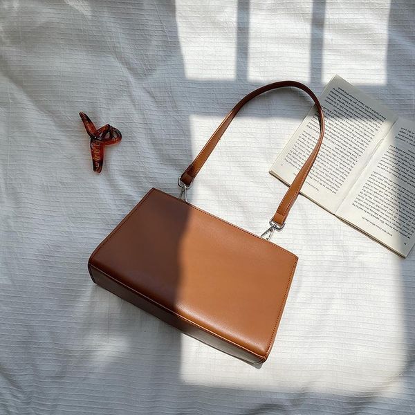 

evening bags minority waterproof women's versatile hand fashion solid color single shoulder bag texture triangular tote