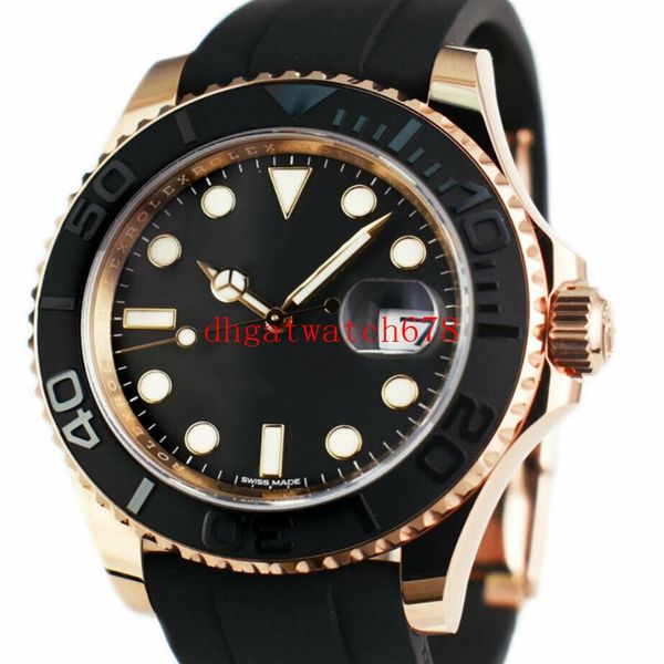 

men watch 116655 rubber strap ceramics bezel sapphire automatic mechinacal wristwatch mens yacht fashion watches wris240q, Slivery;brown