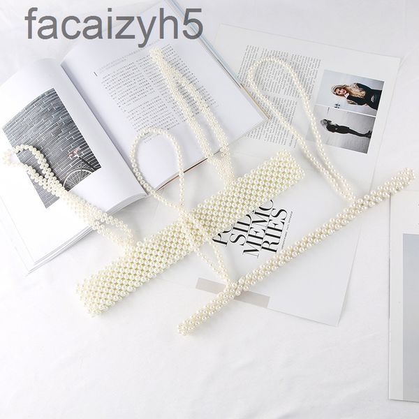 

belts designer beltnew net red pearl woven elastic sling vest with waistcoat on the inside and outside2ec42020, Black;brown