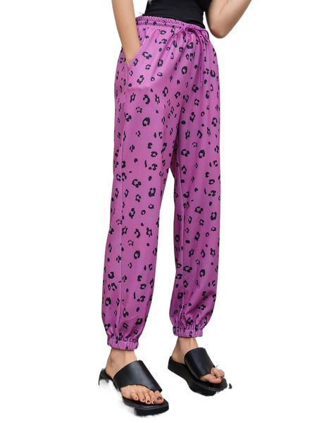 

dazy allover print drawstring sweatpants s7qo#, Black;white