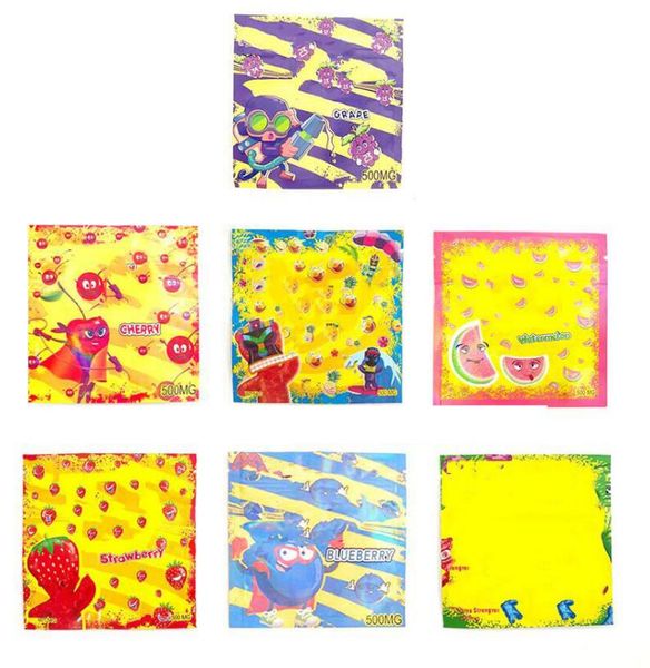 

empty 500mg sour packaging bags ziplock stoner patch berries tropical mylar bag