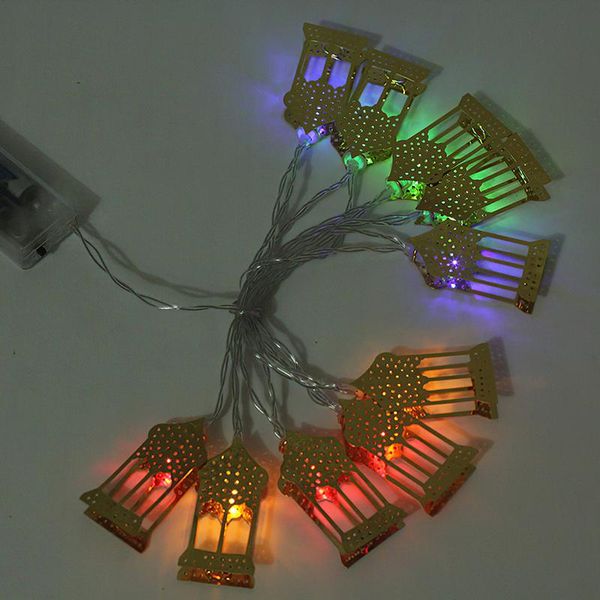 Strings LED Castle String Light 10 LED Lanterna Ramadan Lampada decorativa a batteria Stringhe LEDLED