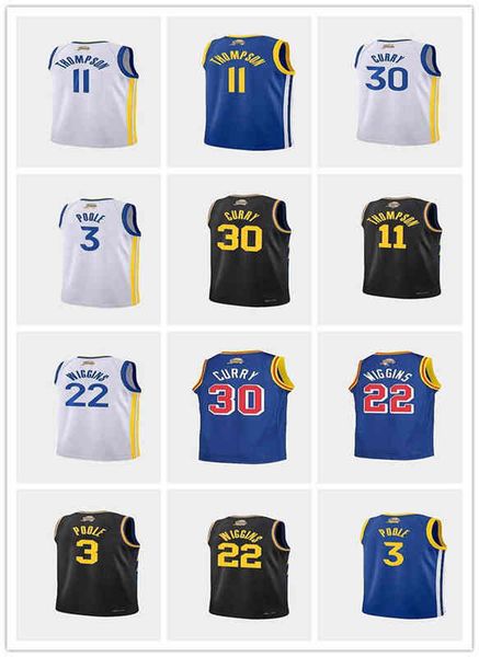 

new 2022 finals champion stephen 30 curry basketball jersey klay 11 thompson sleeveless 75th 22 wiggins 3 poole jerseys, Black;red