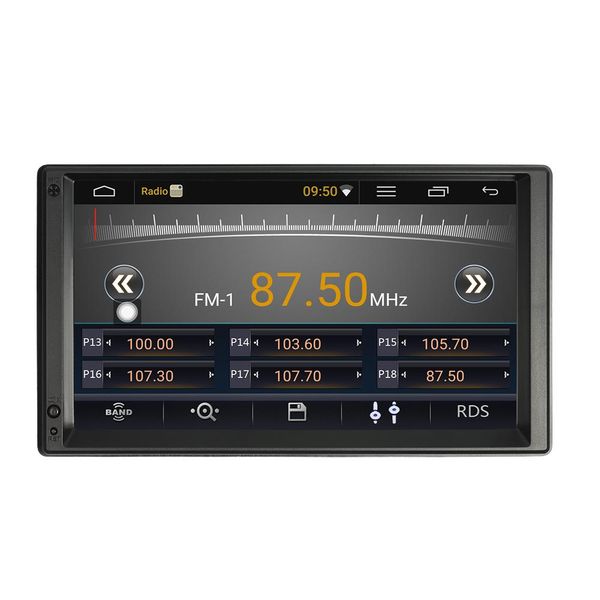 Araba Ses 7 Evrensel 2 Din HD Dokunmatik Ekran Araba Stereo Radyo Çalar GPS Navigasyon Multimedya Eğlence BT Wifi AM / FM Android 5.1