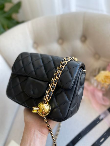 

women's designers shoulder bag luxury tote purse handbag message bags cluth brand classic leather crossbody quilted double mini gold ch