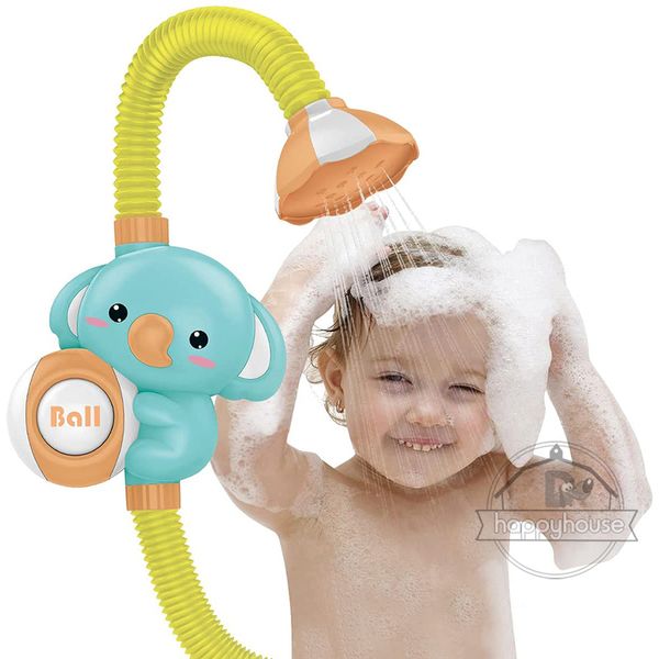 

baby bath toys for kids electric elephant sucker shower spray water pool toy bathtub sprinkler 220315