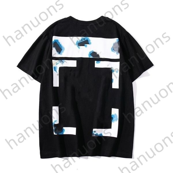 

offs men's t-shirts summer sleeve couple white short youth arrow cartoon print t-shirt printed letter x the back, White;black