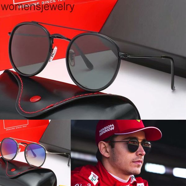

brand designer classic round polarized sunglasses driving eyewear metal gold frame glasses men women sunglasses polaroid glass lens with box, White;black