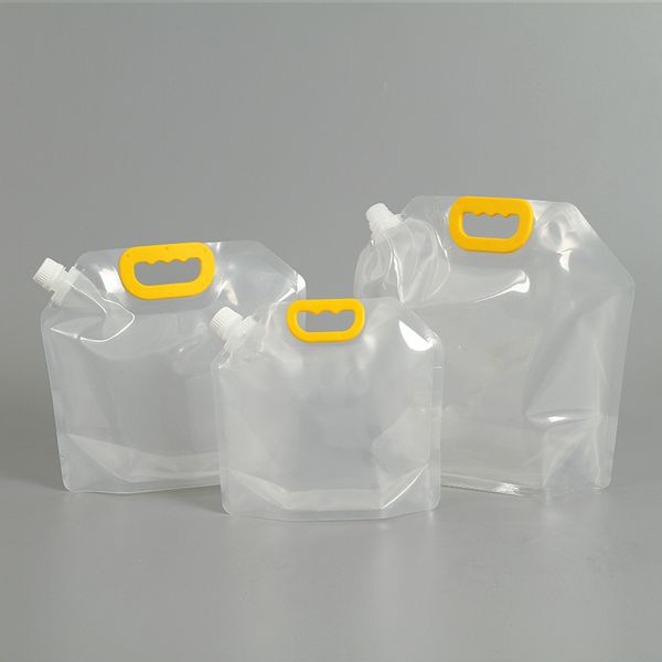 Svuota Stand up Borsa per beccuccio per imballaggio in plastica per bevande Busta per birra da 1000 ml per succhi di latte Acqua DH9766